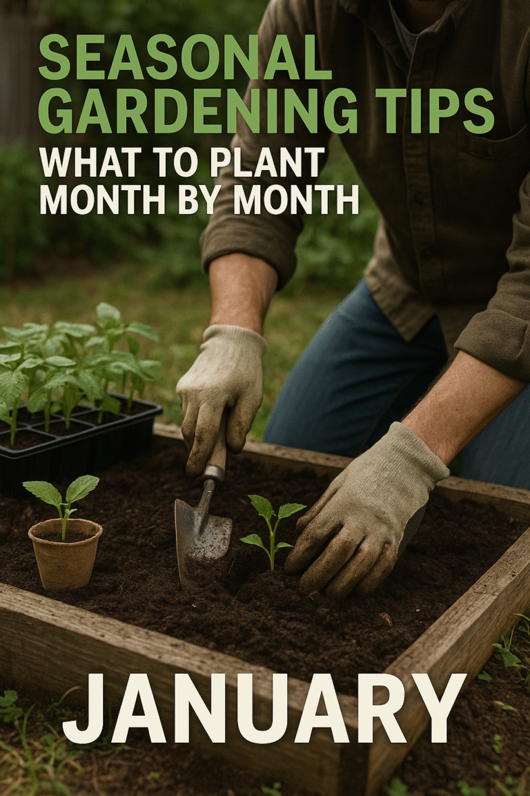 Seasonal Gardening Tips: What To Plant Month By Month
